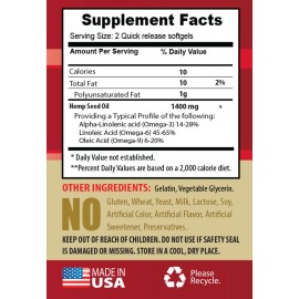 Aceite de cáñamo para - ACEITE DE SEMILLA DE CÁÑAMO ORGÁNICO 1400 MG 1B - pastillas para aliviar el dolor