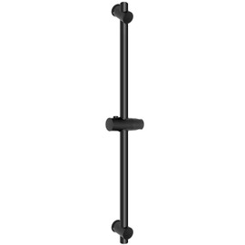 Vista Adjustable Shower Riser Rail 66cm with Anti-Slip Handle Universal Fit SUS304 Stainless Steel Shower Head Holder Adjustable Shower Raiser Matt Black