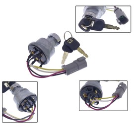 Solarhome 110-7887 467-8535 47031 - Interruptor de encendido con 2 llaves para CAT Caterpillar 906H 906H2 906K 906M 415 415F2 IL 416F2 420 420XE D5R2 D6 K D6K2D6N 216B3 226B3 226D 226D3 232D 232D3 236B3