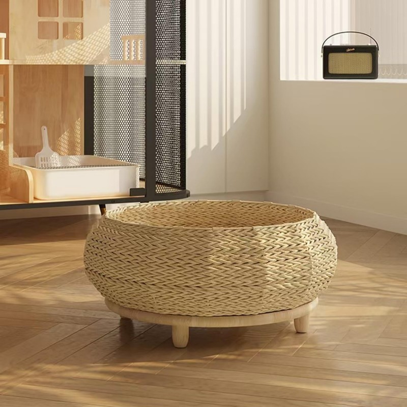 SHENGOCASE Extra Large Handwoven Paper Rope Wicker Rattan Pet Cat