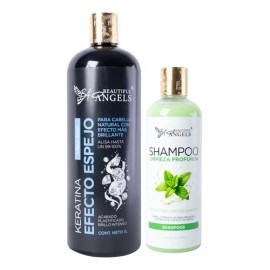 Kit Efecto Espejo Gold 1l,shampoo Limpieza Profunda 500 Ml