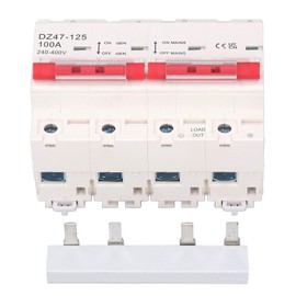 Circuit Breaker Interlock Dual Power Changeover Switch 100A AC 240‑400V for Electricity