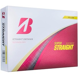 Bridgestone T5YX Super Straight Golf Balls, 2025 Model, 12 Balls, Yellow