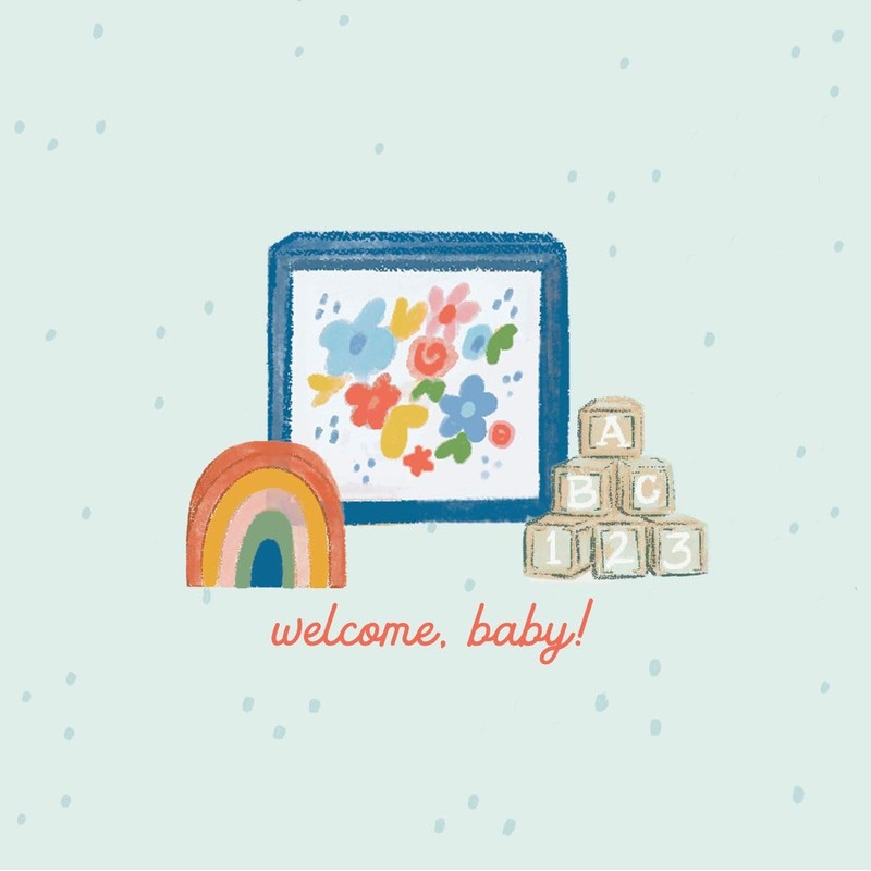 Baby Crib 3d pop up card
