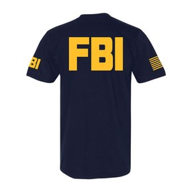 Promotion & Beyond FBI Federal Bureau of Investigation Unisex T-Shirt, L, Navy