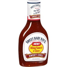 Sweet Baby Ray's, Wing Sauce & Glaze, Sweet Chili, 16oz Bottle (Pack of 3), Set of 2