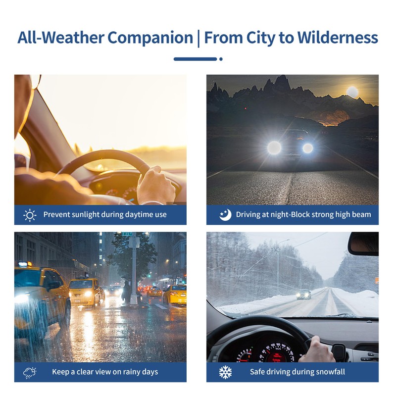 GlideSpark Polarized Sun Visor Extender for Car Visor Extender Sun