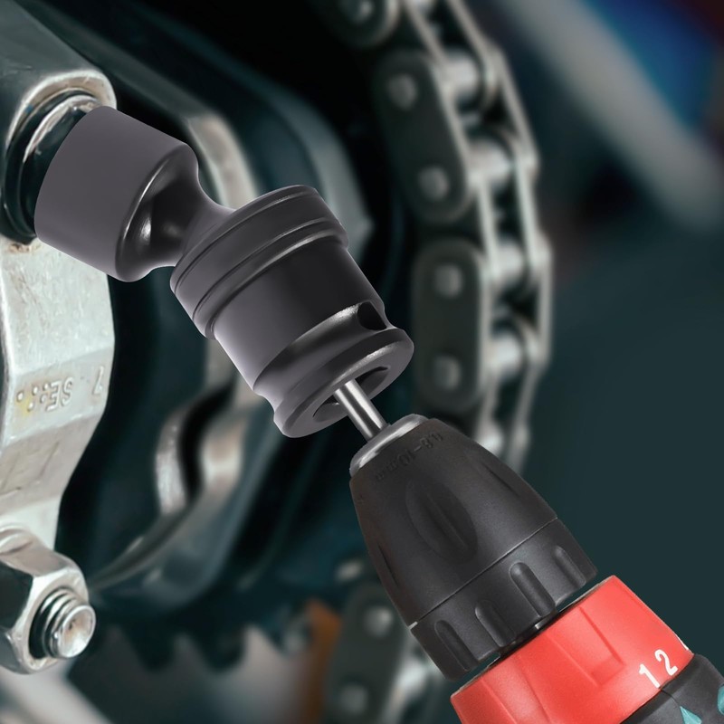 Universal Swivel Impact Socket Set, 15 PCS 3/8" 8-22mm Drive