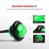 Gebildet 10 Pcs 12V Round Clearance Green LED Indicator Light