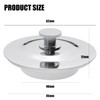 Universal Bath Plug for 40-45mm Holes - Stainless Steel Drain