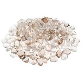 NKlaus 900 g Rock Crystal 15-25 mm Healing Stones Rock Crystal Transparent Variety Stone 14680