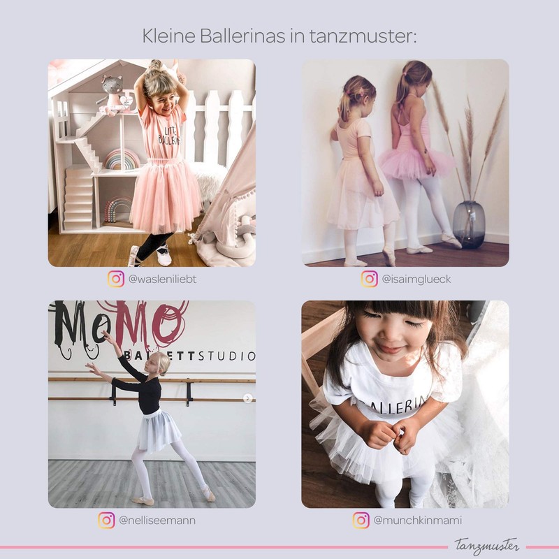 tanzmuster ® Lena Girls' Ballet Tights (Size 92-170) No Scratching