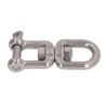 Double Jaw Shackle Professional Heavy Duty 304 Stainless Steel Rolling