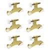 Lyaciomn 6Pcs Hinge Pin Gold Door Stopper Adjustable Heavy Duty