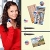 Fridge Magnets USA Flag Decorative Gift Set of 6 Magnets
