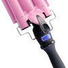 Alure Three Barrel Curling Iron Wand with LCD Temperature Display