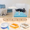FHTONGE Extra Large Cat Litter Box Enclosure, Splash Guard and
