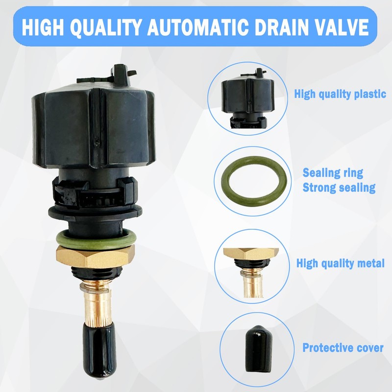 2 Pcs 2901056300 Automatic Drain Valve Kit for Air Compressor
