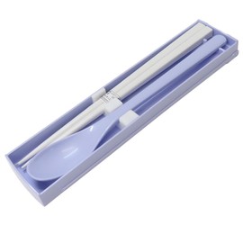 Kamio Japan 053051 Kuromi Twin Set, Slide Type, Bento Box, Portable Chopsticks, My Chopsticks, Eco Friendly, Spoon