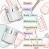 Pack of 3 Airless Pump Jars, 50 ml/50 g, Cream