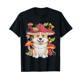Corgi Dog Cottagecore frog Aesthetic Men Women Graphic T-Shirt