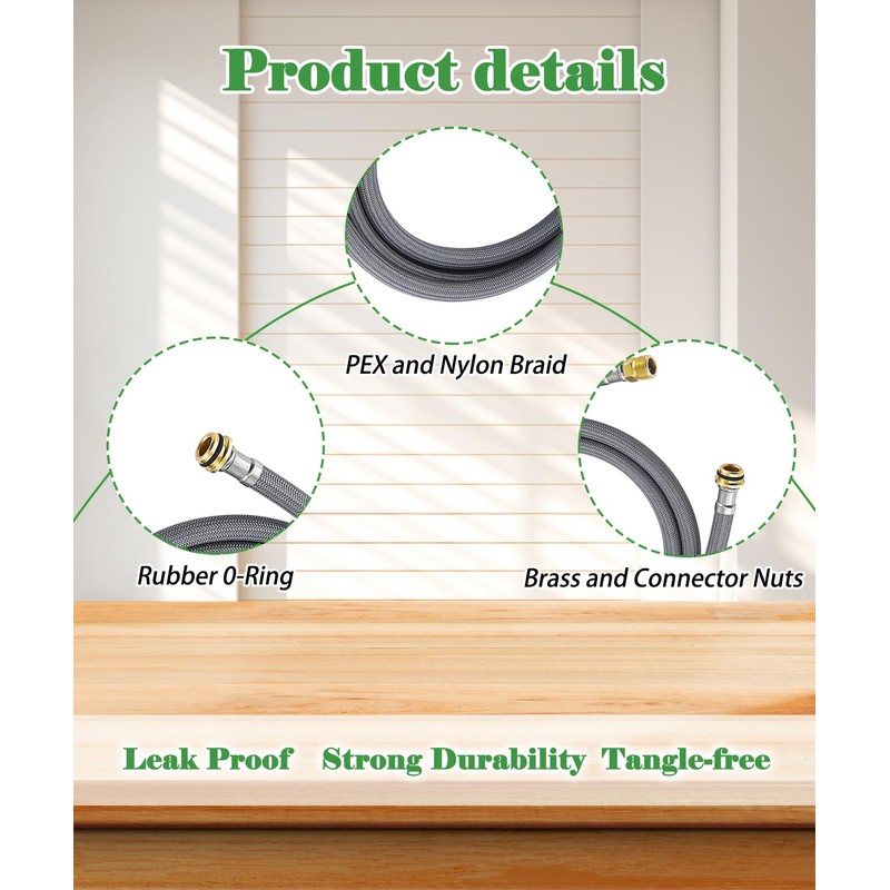 Kitchen Faucet Hose Replacement Kit Fits for Grohe 48293000 Pull-Out
