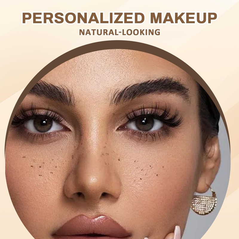 Landrain Freckles Pen, Waterproof Freckles Pen, Natural Look, Soft Feather