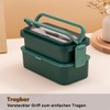 Echehi 2-Layer Lunch Box with Compartments for Adults and Children,