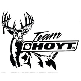 Team Hoyt Archery Bowhunting Deer Hunting White Window Decal
