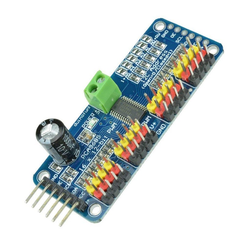 ARCELI 16 Channel PWM/Servo Driver IIC Interface PCA9685 for Arduino