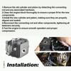 Quctaki Cylinder Piston Kit with Gaskets Spark Plug and Gloves