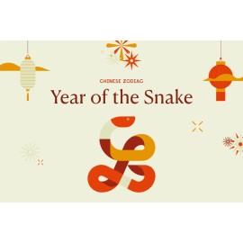 2025 Chinese New Year - Year of the Wood Snake - 5x7 Glossy Printed Photo
