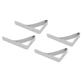 4Pcs Large Table Cloth Cover Clips, Stainless Steel Anti Slip Tablecloth Holder Clamps 10.5 * 7Cm Tablecloth Clips for Outdoor Tables,Table Cloth Clips for Thick Table 7Cm Large Table