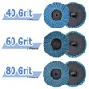 Mesee 15 Pieces Flap Grinding Disc Kit, 50mm/2 Inch Quick