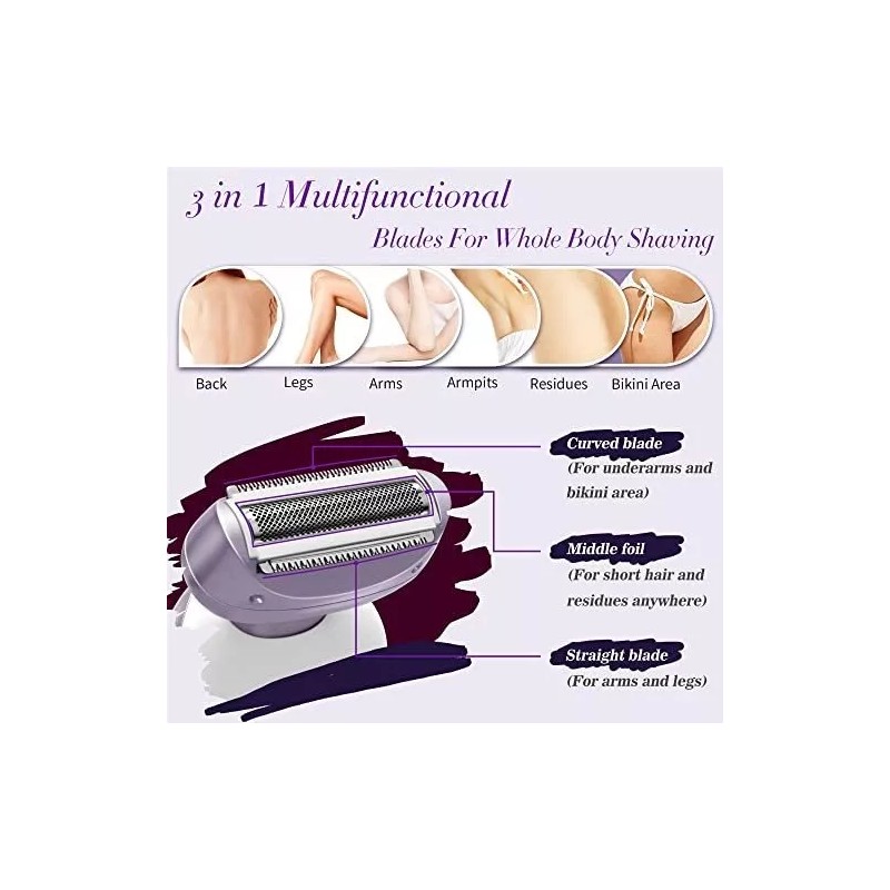 Trimmer Afeitadora Eléctrica Para Mujeres Recargable, Húmeda Y Seca