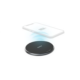 Wireless Charger, 10W Wireless Smartphone Charging Pad, Black