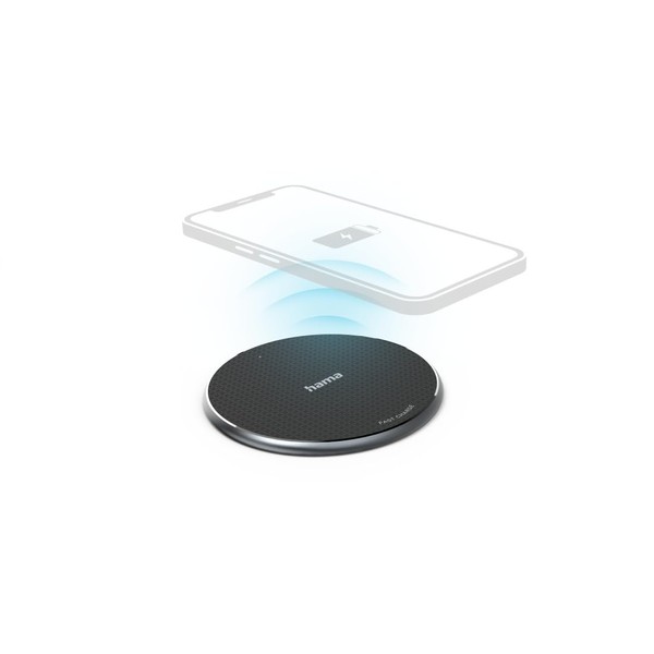 Wireless Charger, 10W Wireless Smartphone Charging Pad, Black