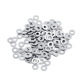 Flat Washers,100pcs 304 Stainless Steel Metric flat Washers Assortment Kit Washers Screw Repair Kit Tool M3/M4/M5/M6/M8/M10 (M3*7 * 0.5)