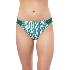 Profile by Gottex Women's Standard Iota Hipster Bottom, Emerald/White