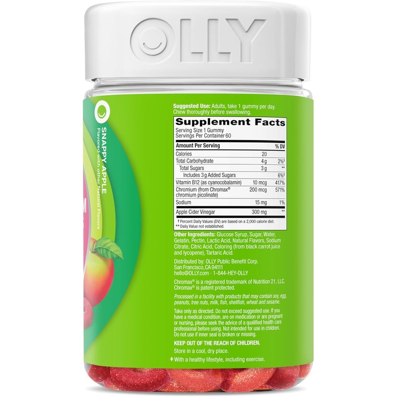 OLLY Metabolism Gummy Rings, Metabolism and Cellular Energy Chewable Supplement,*
