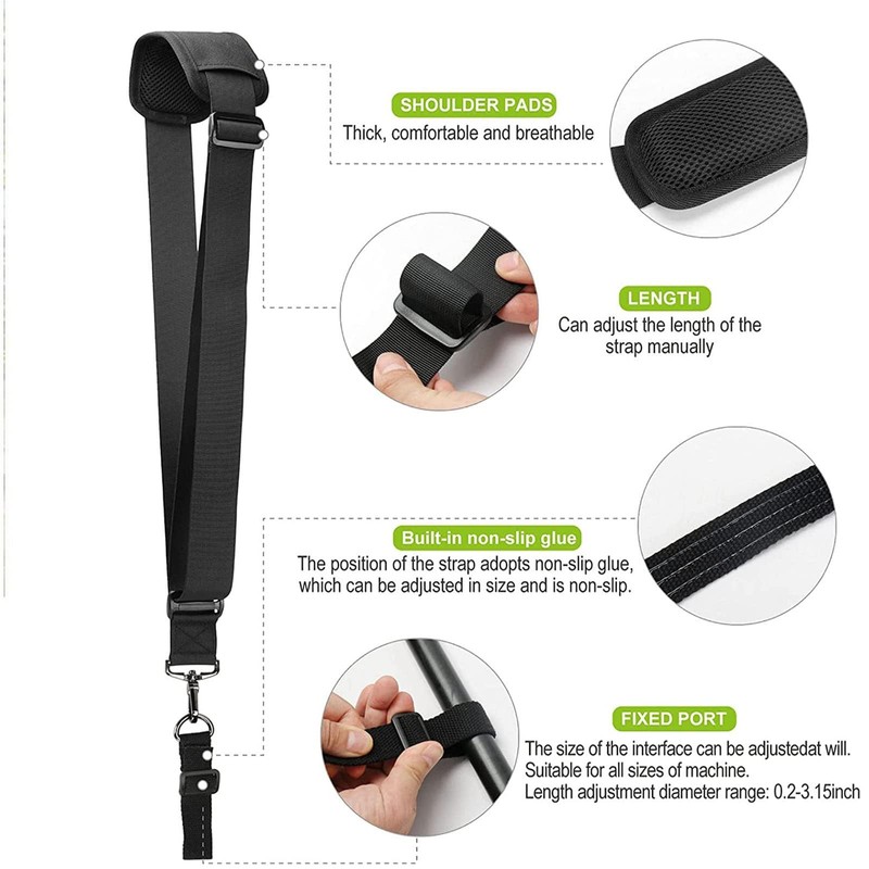 Ceeyoll 1 x Carry Strap Brush Cutter Black Carry Strap