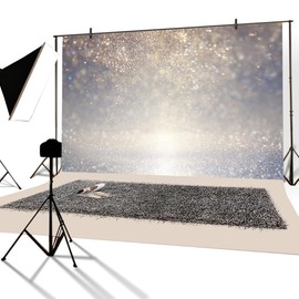 YongFoto 3 x 2 m Vinyl Photo Background Bokeh Glow Sequins Romantic Blurred Valentine's Day Photography Background for Photo Shooting Portrait Photos Party Children Wedding Photo Studio Props