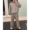 DIOTSR Mens Baggy Sweatpants Athletic Graphic Print Joggers Workout Streetwear