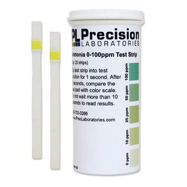 SimplexHealth Ammonia Test Strips 0-100ppm (25 Strips)