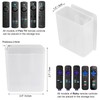 [2 Pack] Universal Remote Control Holder 7x6x3cm, Wall Mount Media