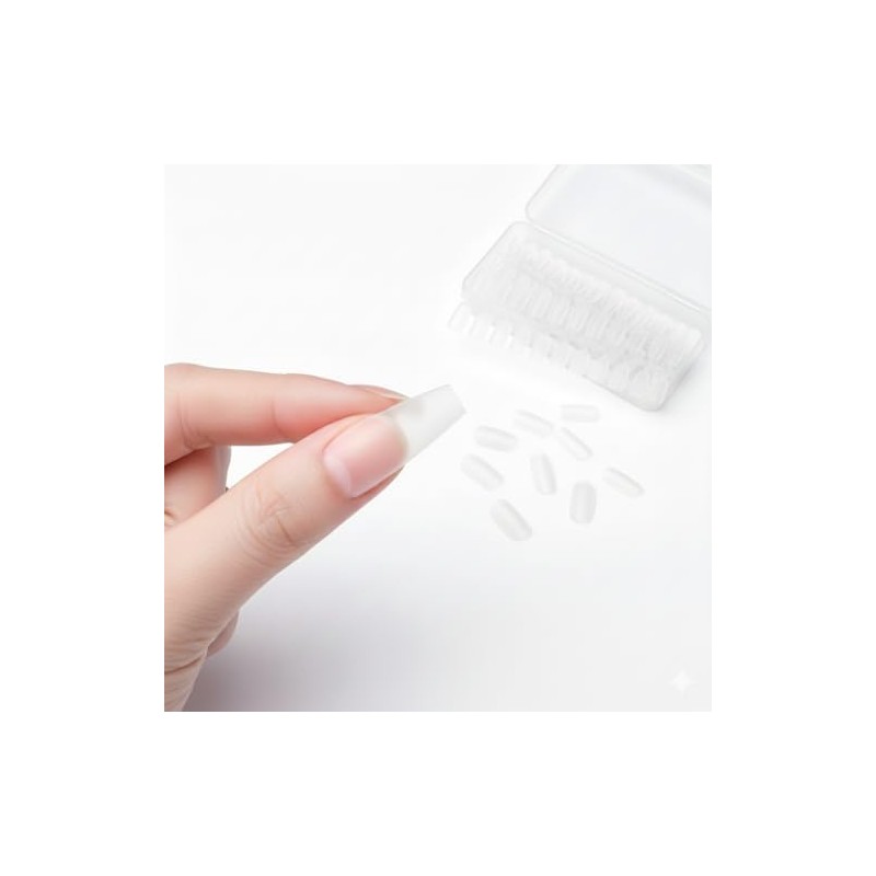 Nail Tip, Ultra Thin, Short, Clear, Sanding, Natural Fit, False