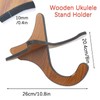 Cheerock Wooden Ukulele Stand Holder, Portable Ukulele Stand Floor, Folding
