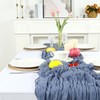 pepmily 8 Pack Dusty Blue Cheesecloth Table Runner 10ft Boho