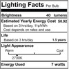 Box of 25 Light Bulbs - Opaque Yellow, Steady Burning,