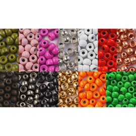 25 x Brass Beads 3.2 mm 1/8 Inch (0.1 g) Black / Black for Fly Tying